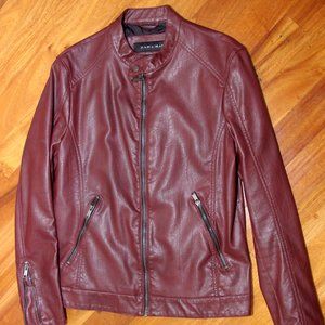 Zara Faux Leather Moto Jacket - M